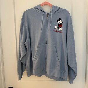 NWT Walt Disney World Women’s Mickey Zip Up Blue Size XL / 1X